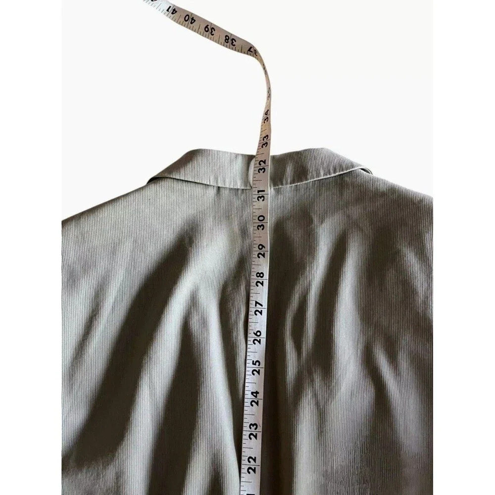 John Varvatos Blazer Men 46R Cotton Twill Sport Coat Khaki Casual Light Weight